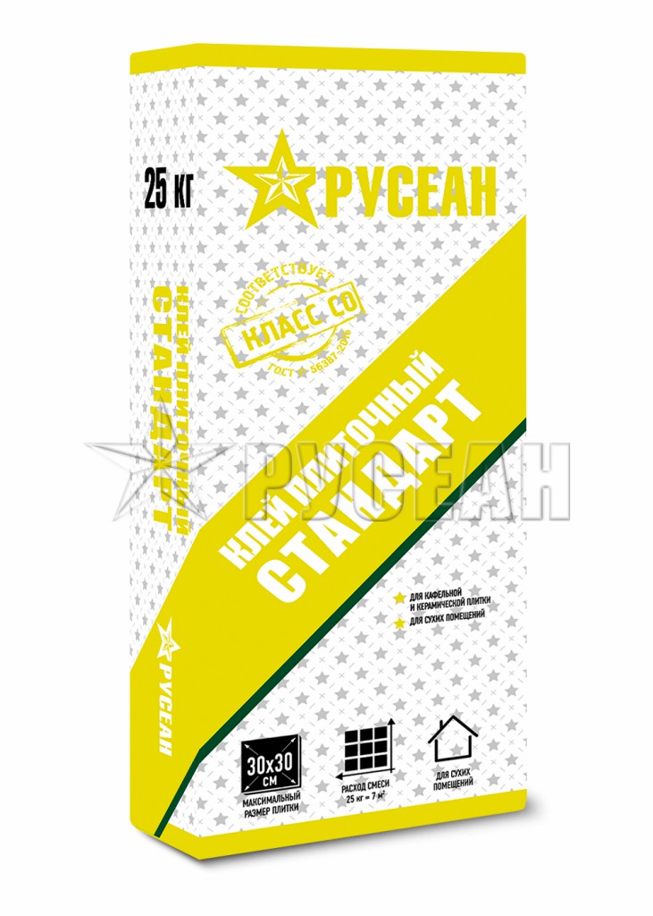 Клей для плитки СТАНДАРТ в мешках по 25 кг фото товара